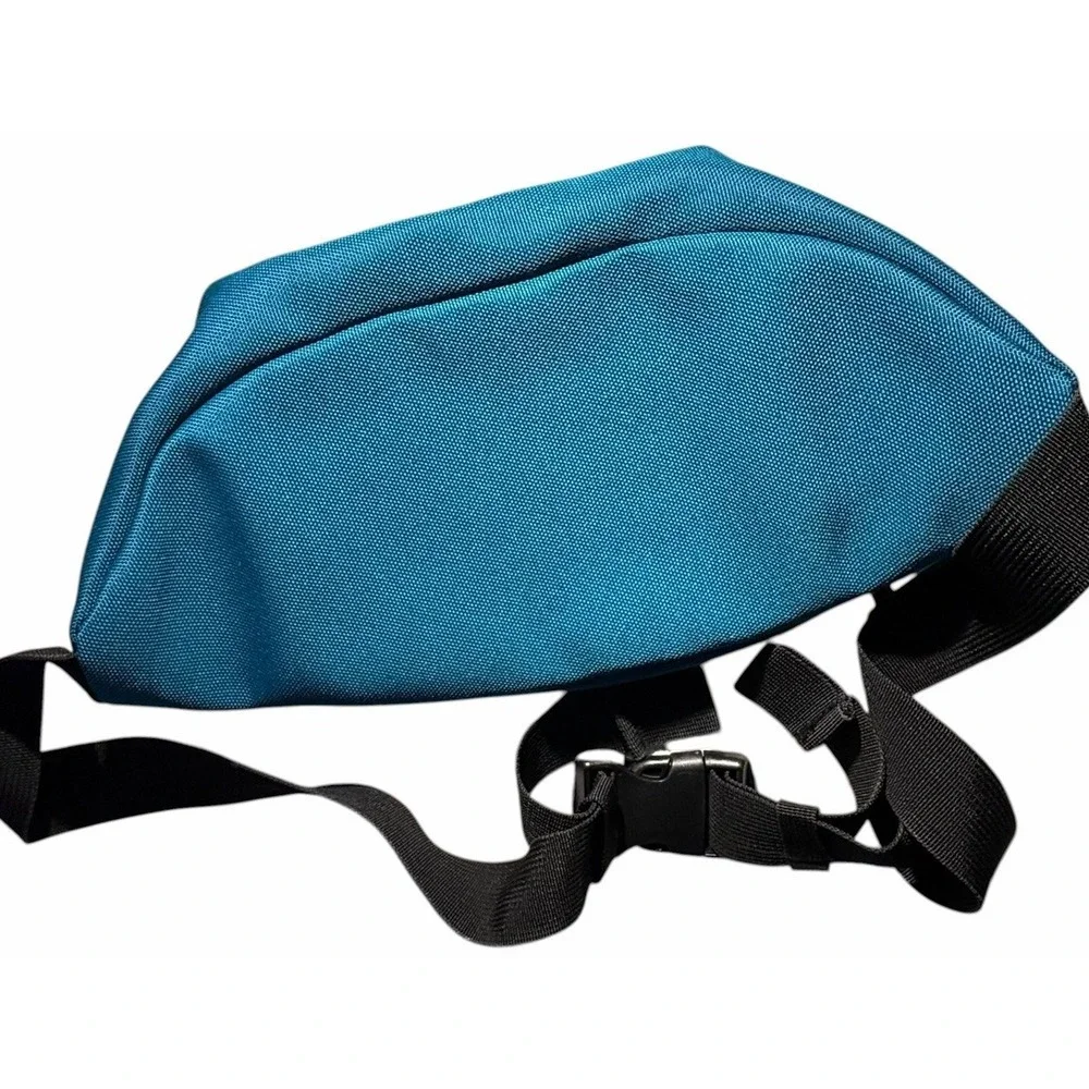 Dutch Bros Coffee Blue Fanny Pack Waist Belt Bag Zip Up Adjustable Strap